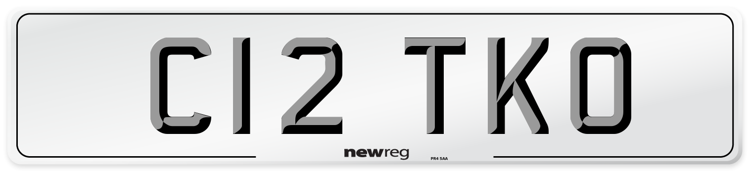 C12 TKO Number Plate from New Reg